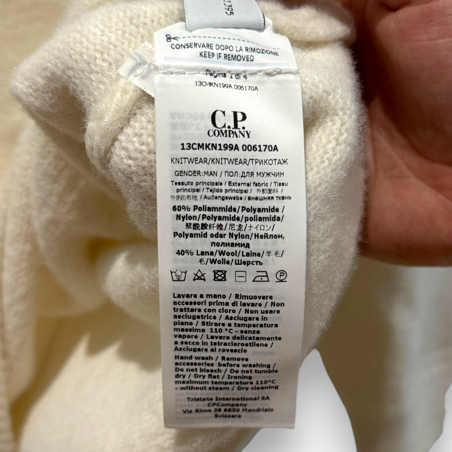 CP Company wool turtleneck sweatshirt
