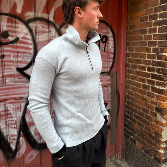Stone Island wool half zip