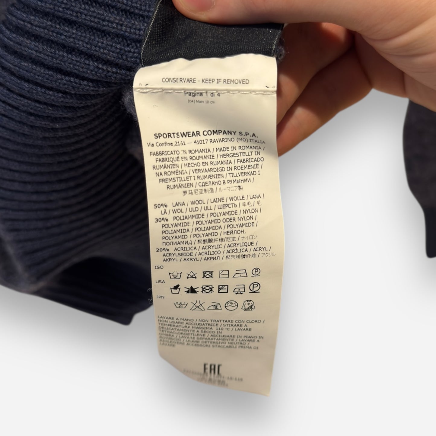 Stone Island wool sweatshirt