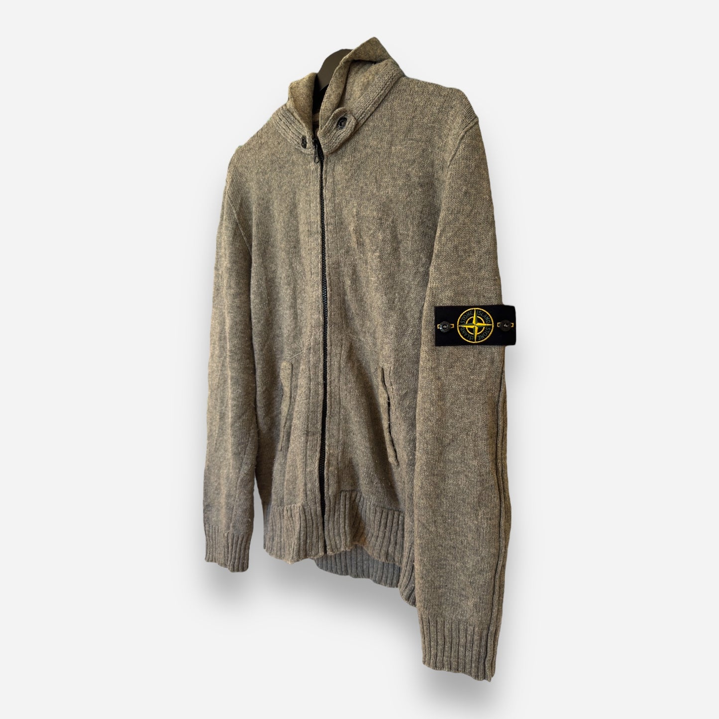 Stone Island vintage zip-cardigan wool