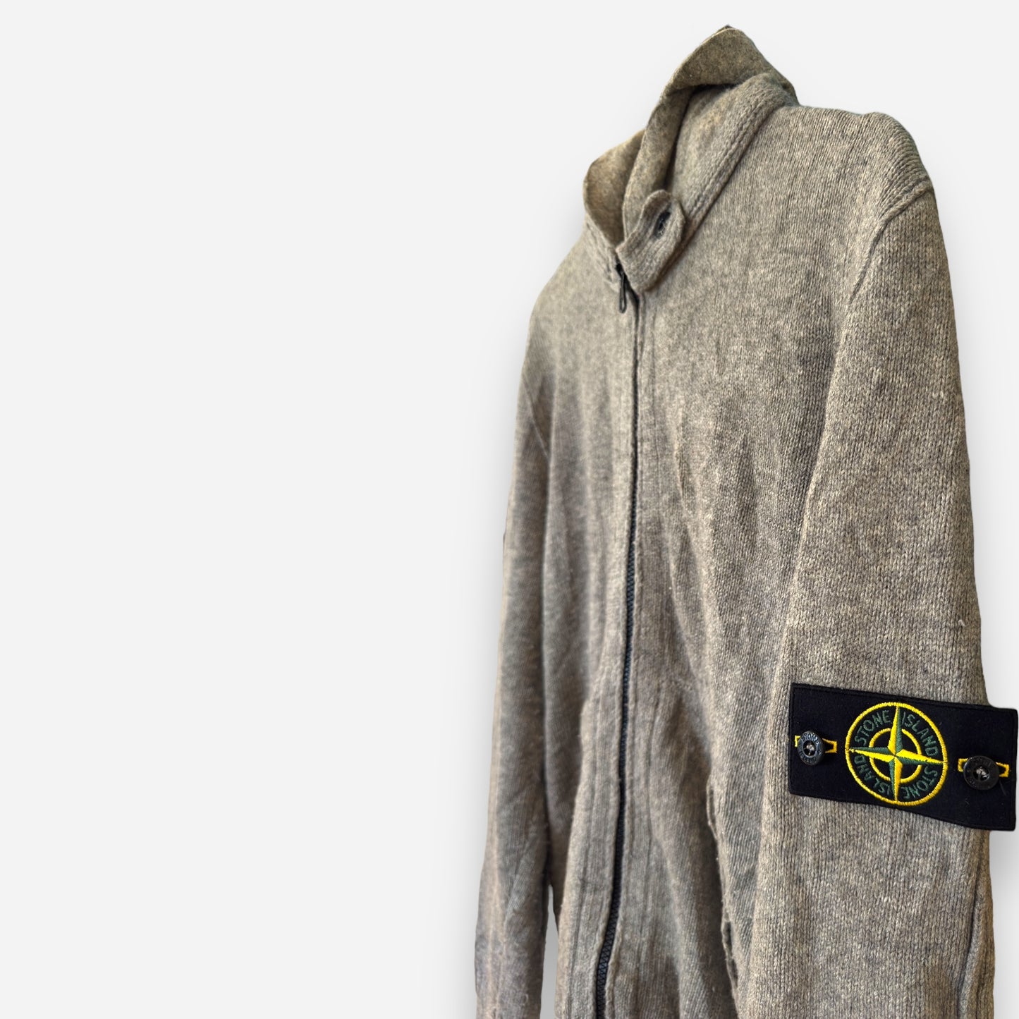 Stone Island vintage zip-cardigan wool