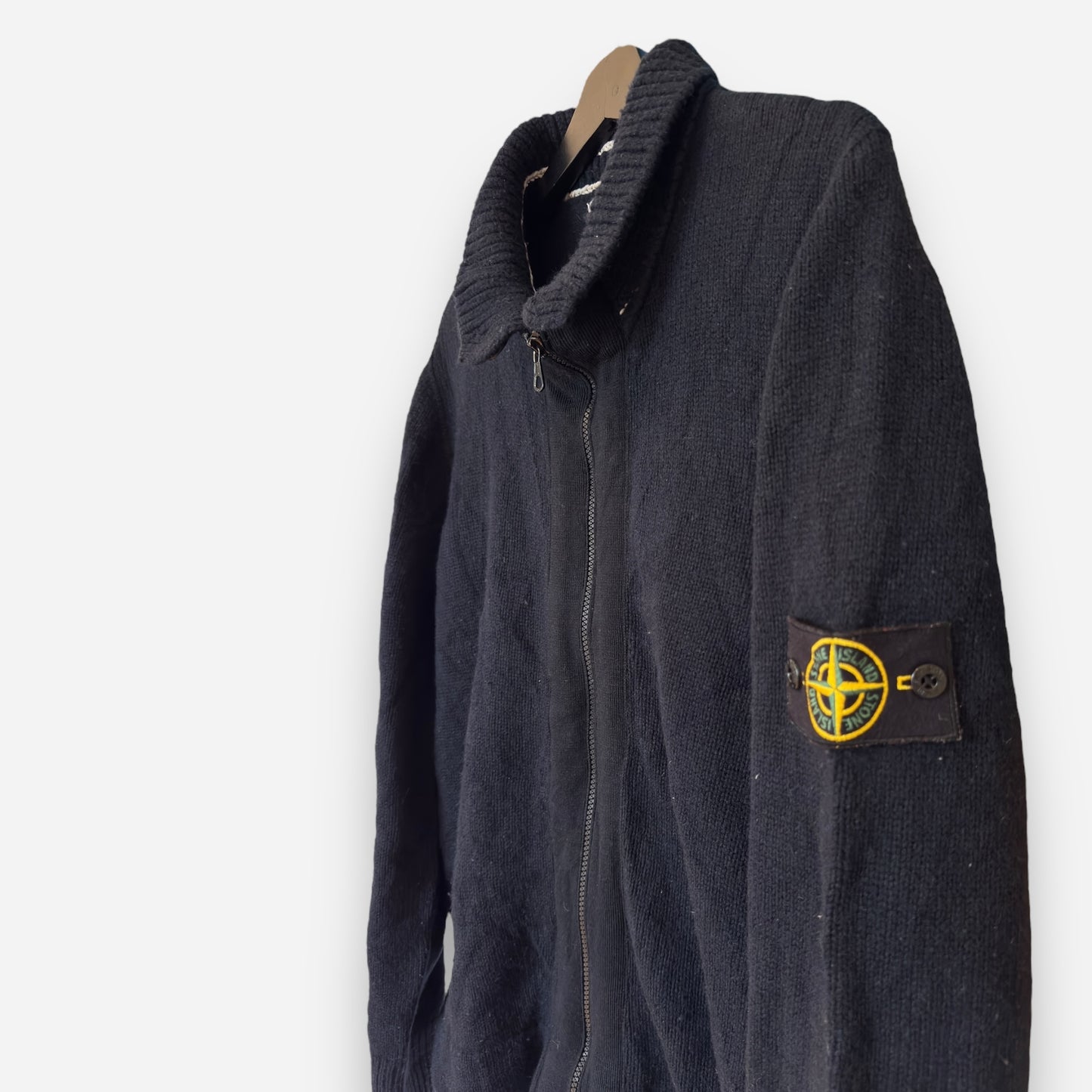 Stone Island vintage zip-cardigan wool
