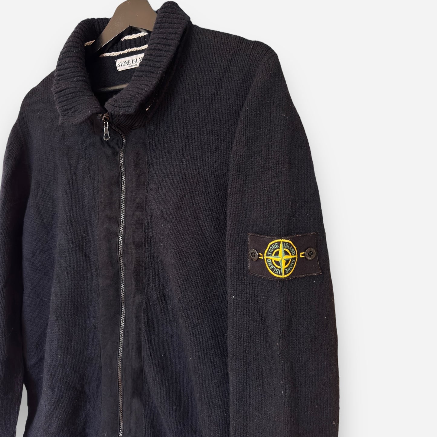 Stone Island vintage zip-cardigan wool