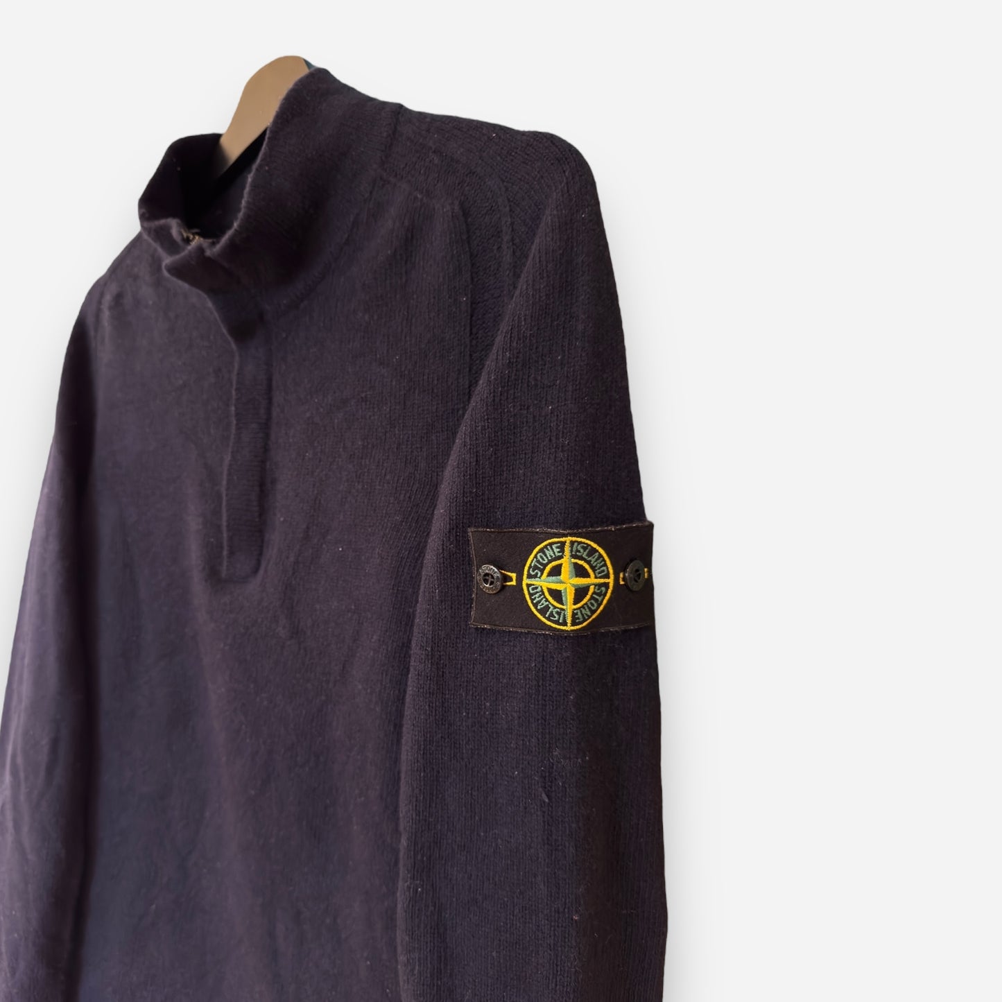 Stone Island wool half zip