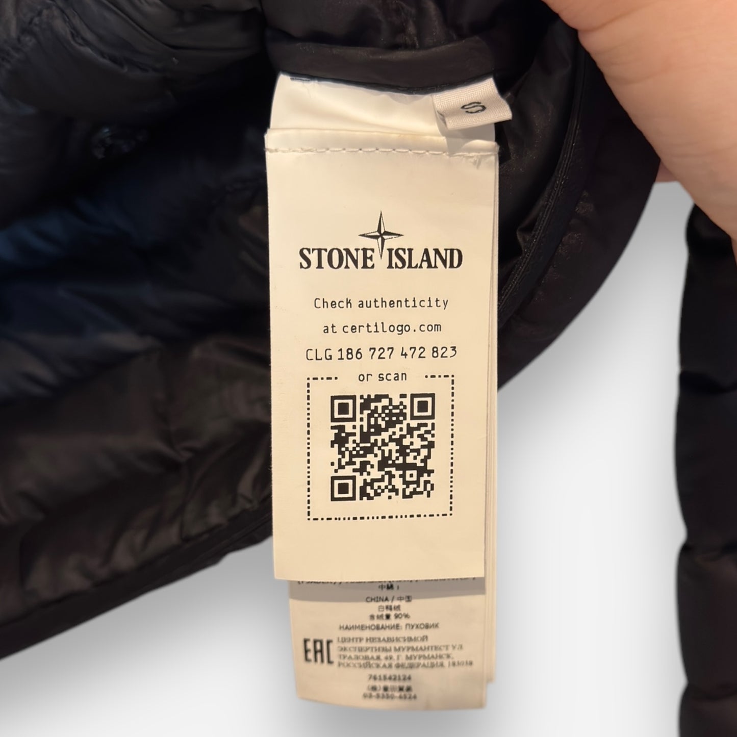 Stone Island bio based ripstop nylon down