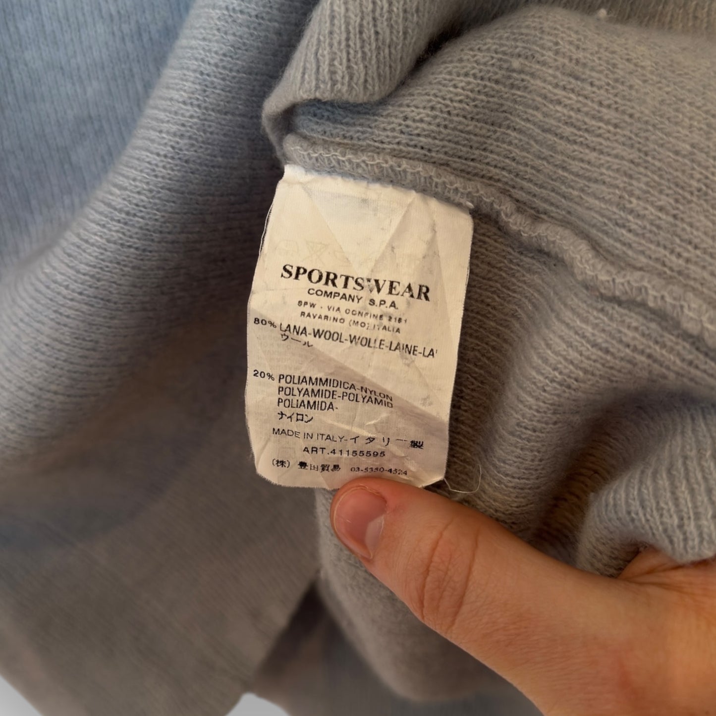 Stone Island wool half zip