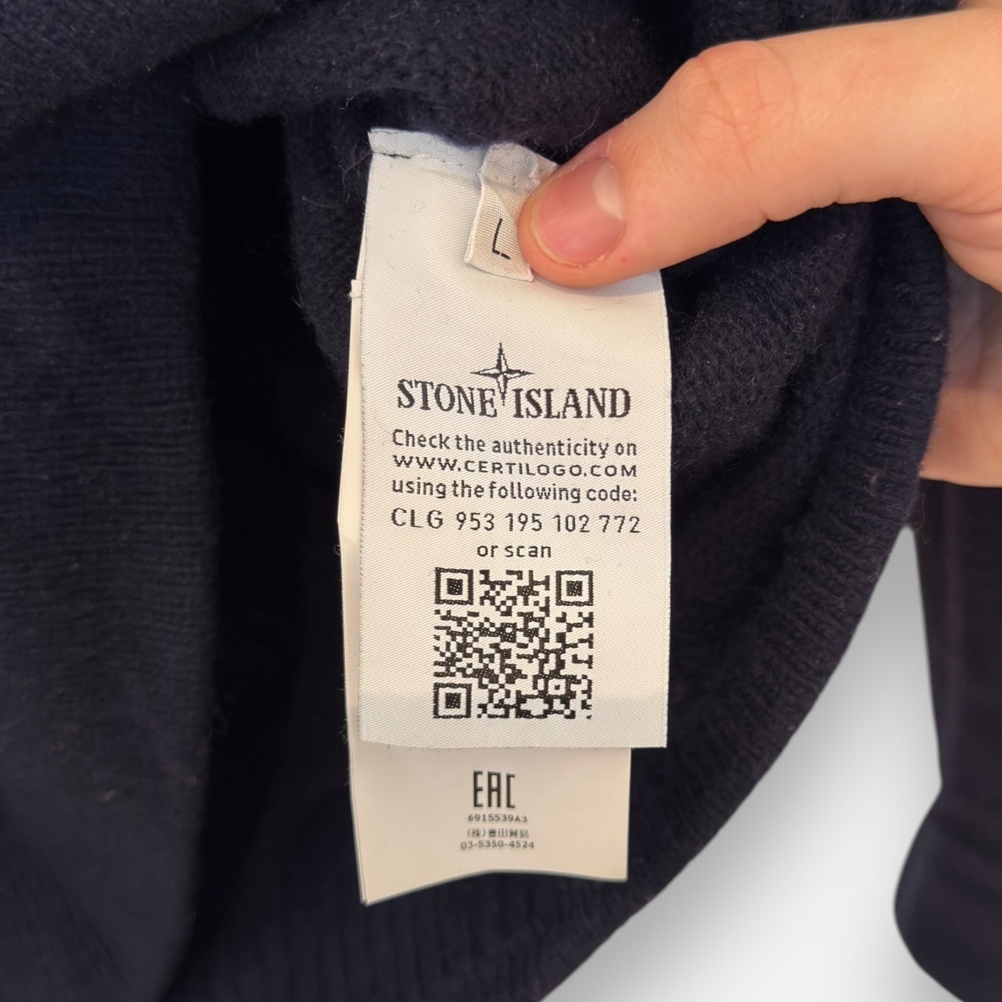 Stone Island wool half zip