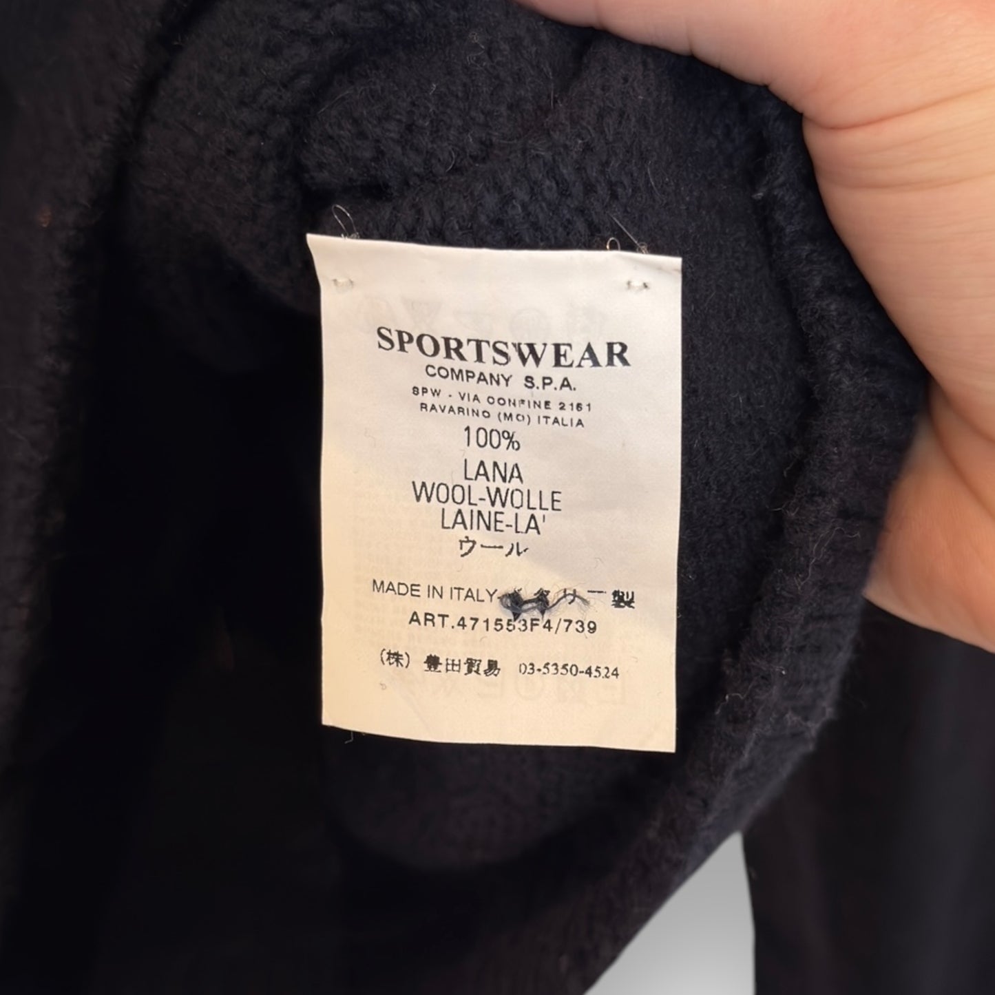 Stone Island vintage zip-cardigan wool