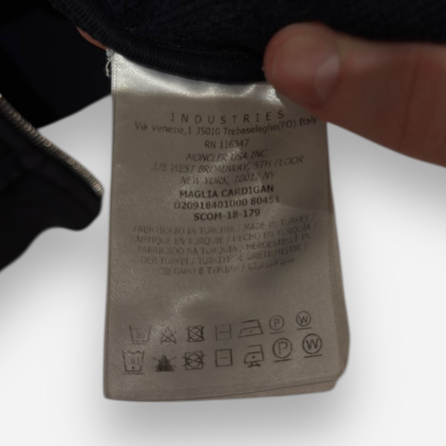 Moncler double logo zip-hoodie