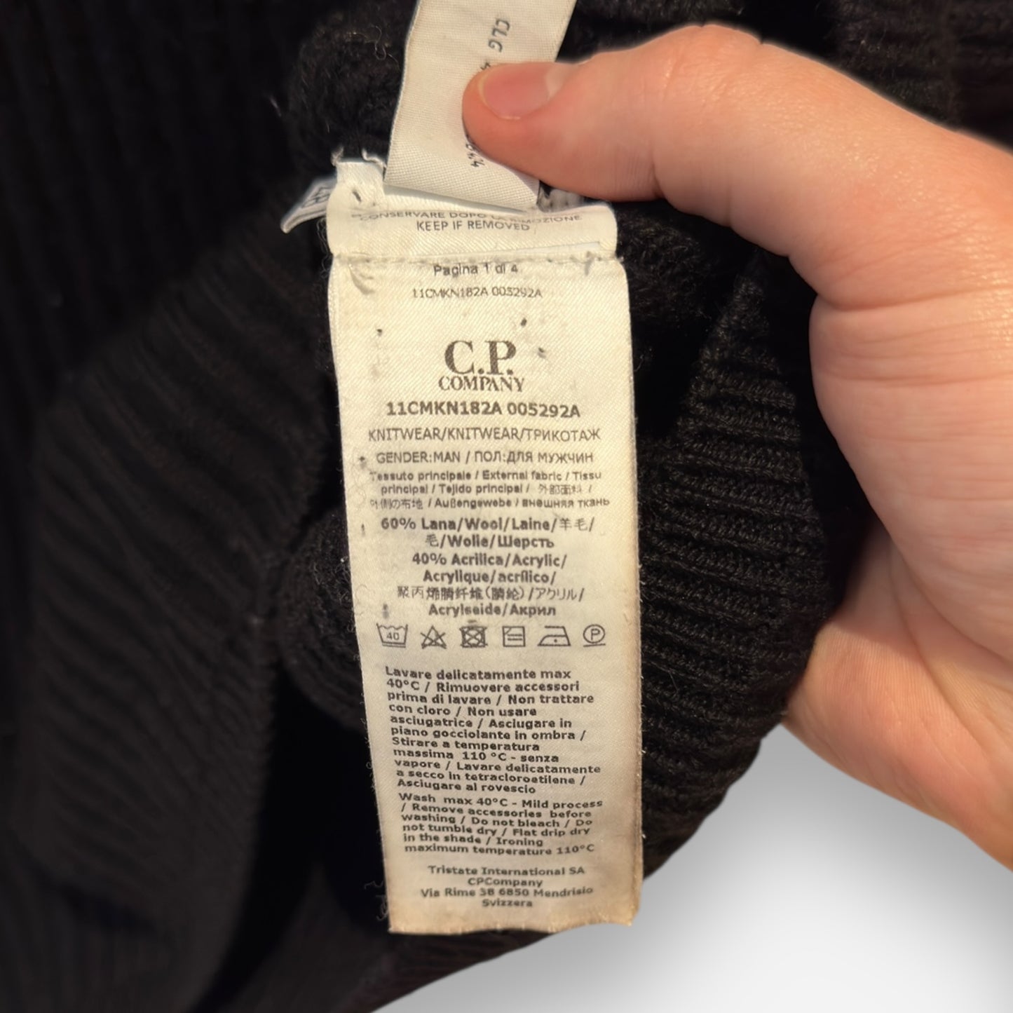 CP Company wool turtleneck sweatshirt