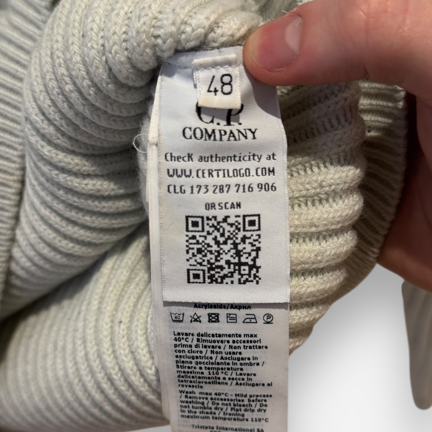 CP Company wool turtleneck sweatshirt