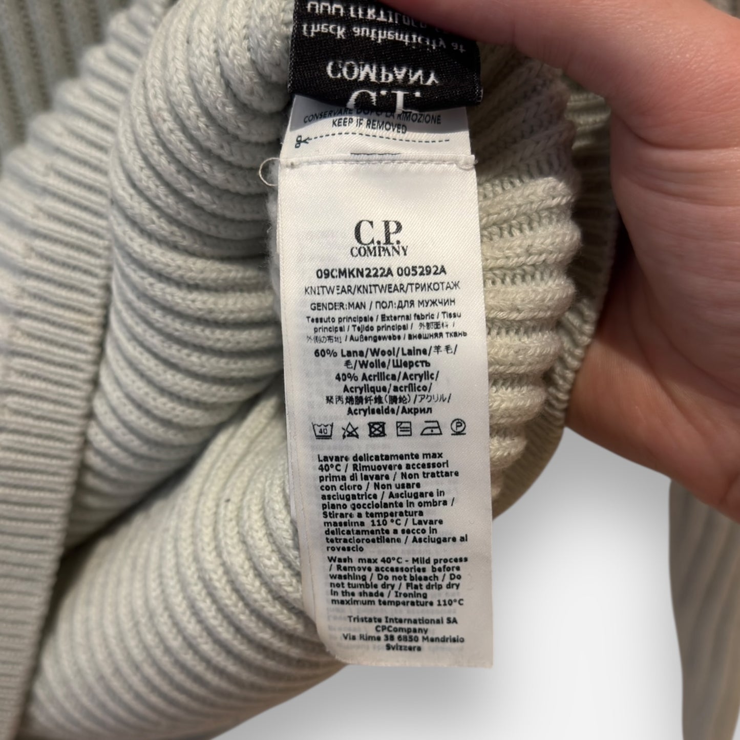 CP Company wool turtleneck sweatshirt