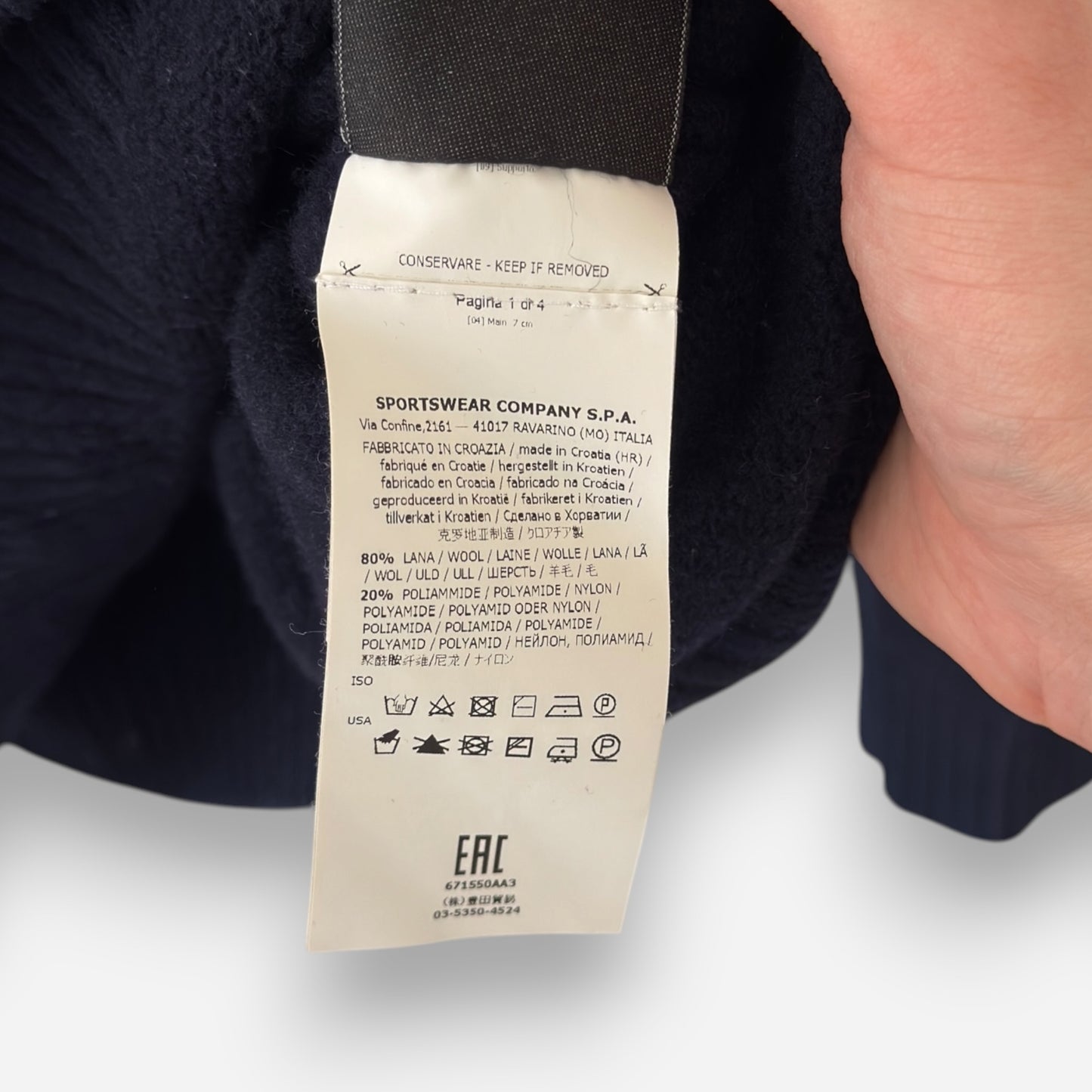 Stone Island wool sweatshirt